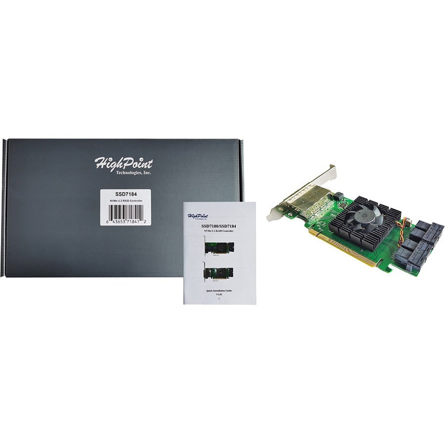 Highpoint Ssd7184,U.2 Nvme Raid Controller