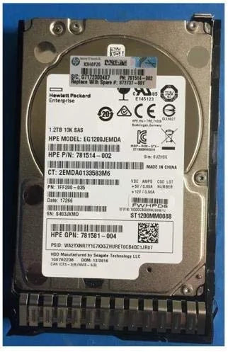 Hpe 1.20 Tb Hard Drive - 2.5" Internal - Sas (12Gb/S Sas) 872737-001