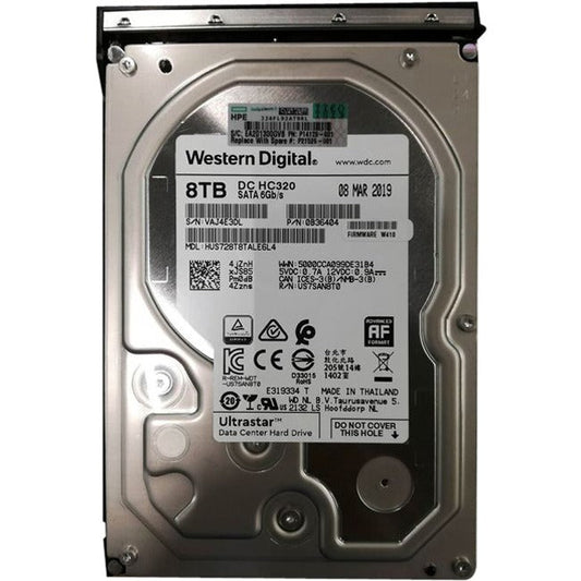 Hpe 8 Tb Hard Drive - 3.5" Internal - Sata P21526-001