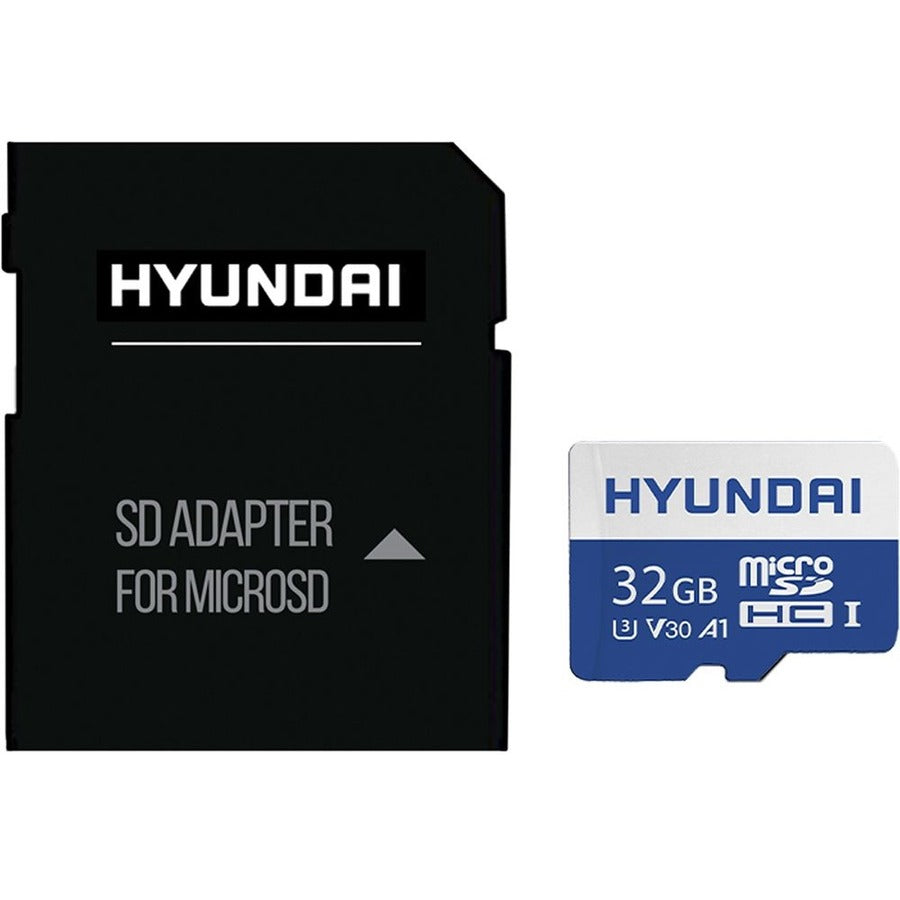 Hyundai 32Gb Microsdhc Uhs-I Memory Card With Adapter, 90Mb/S (U3), Uhd, A1, V30