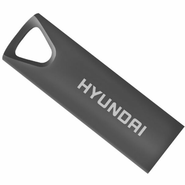 Hyundai Bravo Deluxe 16Gb High Speed Fast Usb 2.0 Flash Memory Drive Thumb Drive Metal, Space Grey