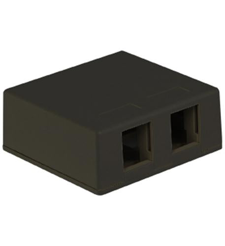 IC107SB2BK SURFACE BOX 2PT BLACK ICC-SURFACE-2BK