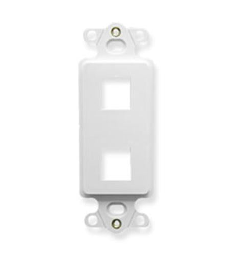 INSERT- DECOREX- 2-PORT- WHITE ICC-IC107DI2WH