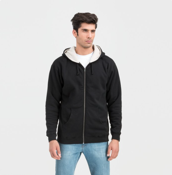 Independent Trading Co. Sherpa-Lined Full-Zip Hooded Sweatshirt – Ultimate Warmth with Cozy Sherpa Comfort