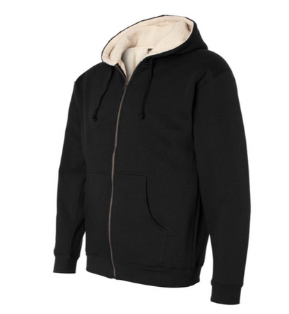 Independent Trading Co. Sherpa-Lined Full-Zip Hooded Sweatshirt – Ultimate Warmth with Cozy Sherpa Comfort