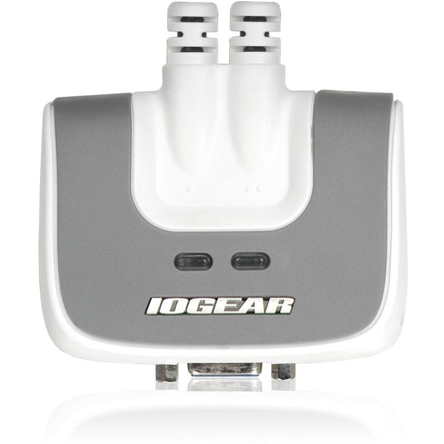 Iogear 2-Port Usb Plus Kvm Switch With Built-In Cables And Audio Support