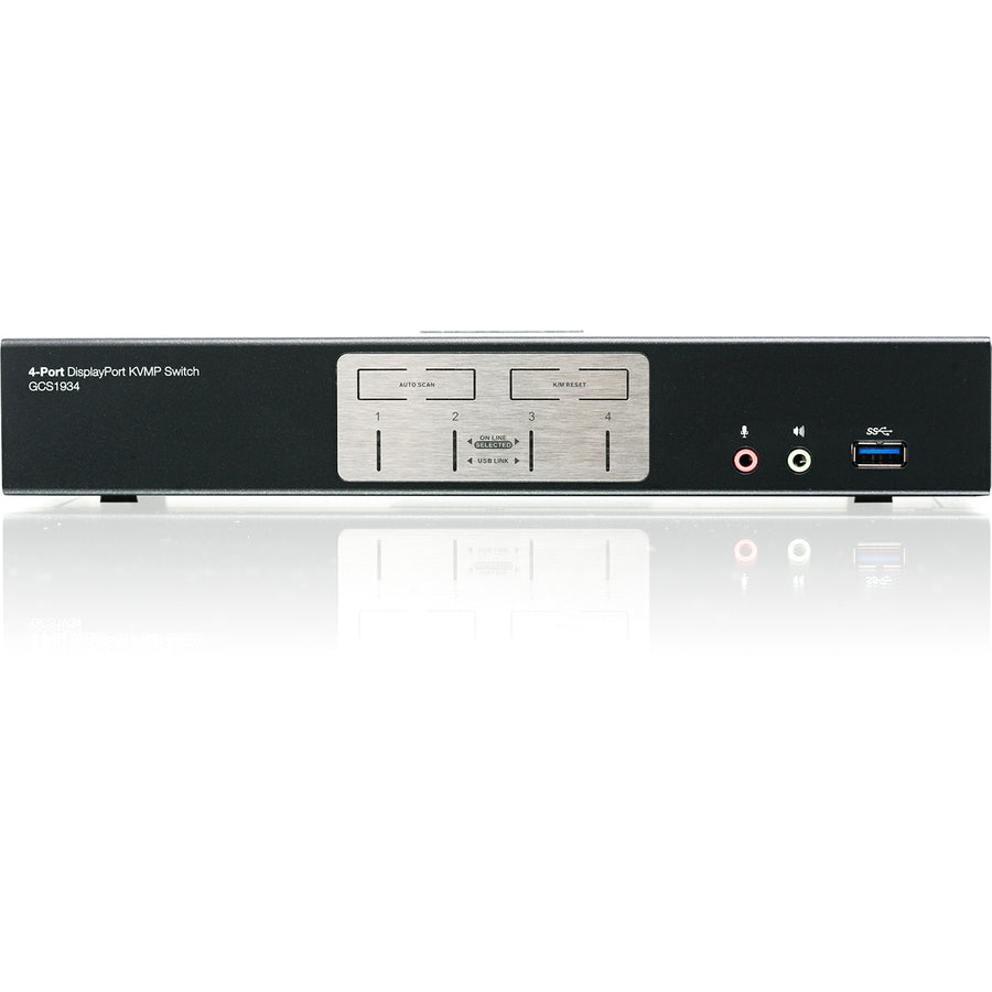 Iogear 4-Port Displayport 1.2 Kvmp Switch