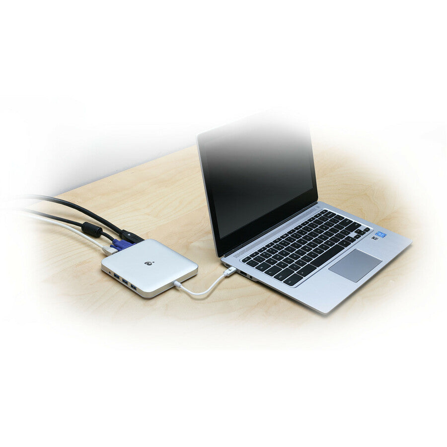 Iogear Compact Usb-C Docking Station With Pd Pass-Thru