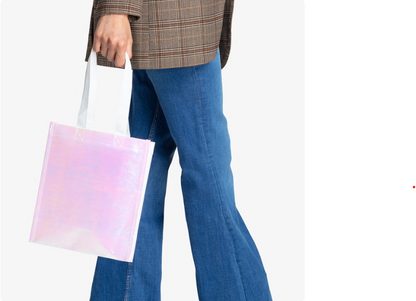 Iridescent Non-Woven Tote Bag – Eye-Catching, Lightweight, and Perfect for Stylish Carrying