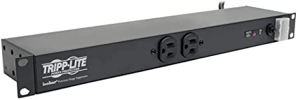 Isobar Surge Protector Rackmount Metal 12 Outlet 15Feet Cord 1U Rm