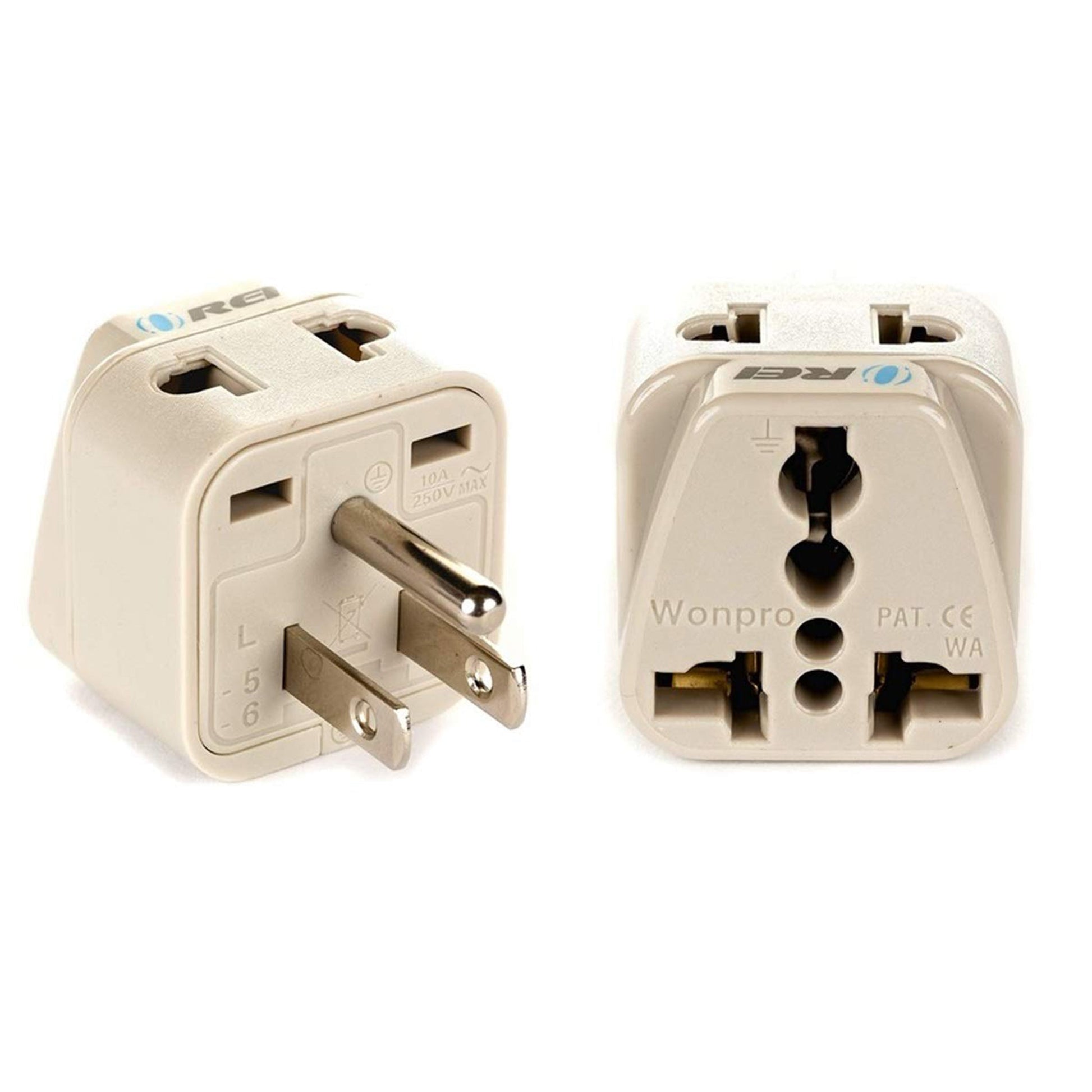 Japan, Philippines Travel Adapter - 2 in 1 - Type B - Compact Design (DB-5)