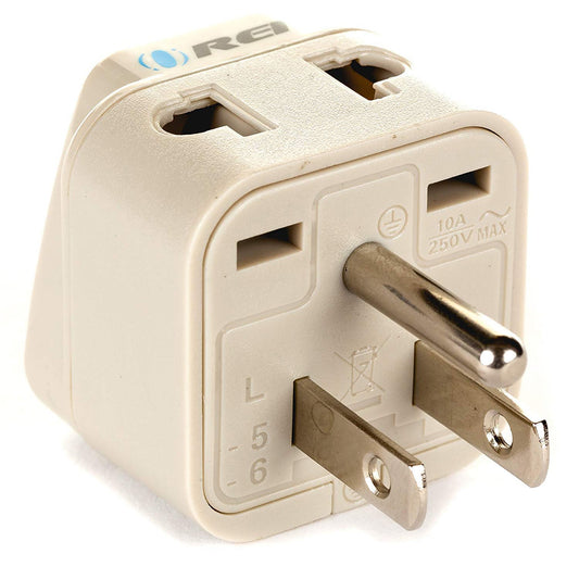 Japan, Philippines Travel Adapter - 2 in 1 - Type B - Compact Design (DB-5)