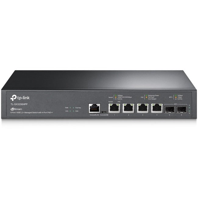 Jetstream 4-Port 10Gbase-T And 2-Port 10Ge Sfp+ L2+ Managed Switch With 4-Port P