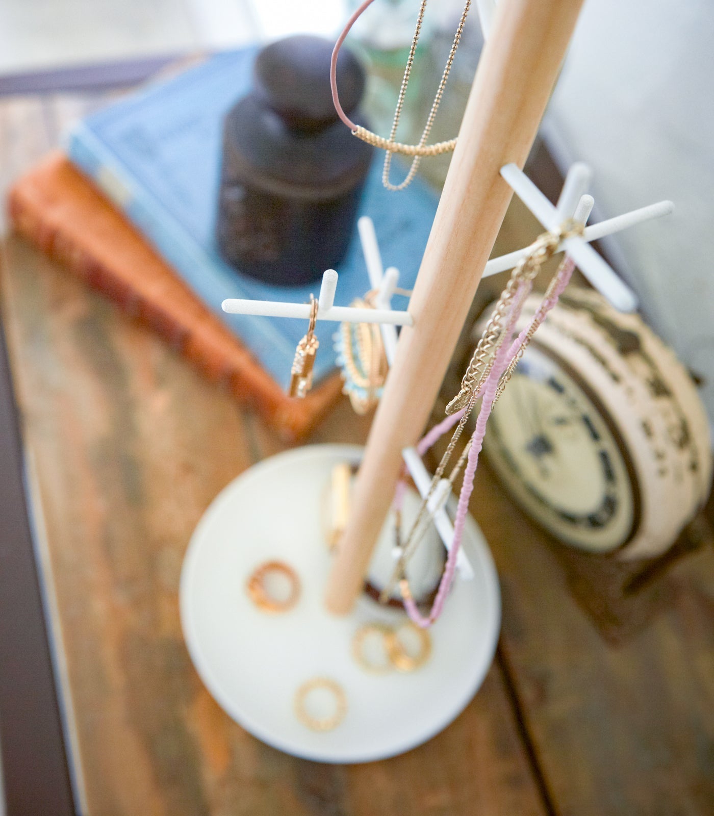 Jewelry + Accessory Stand - Steel + Wood