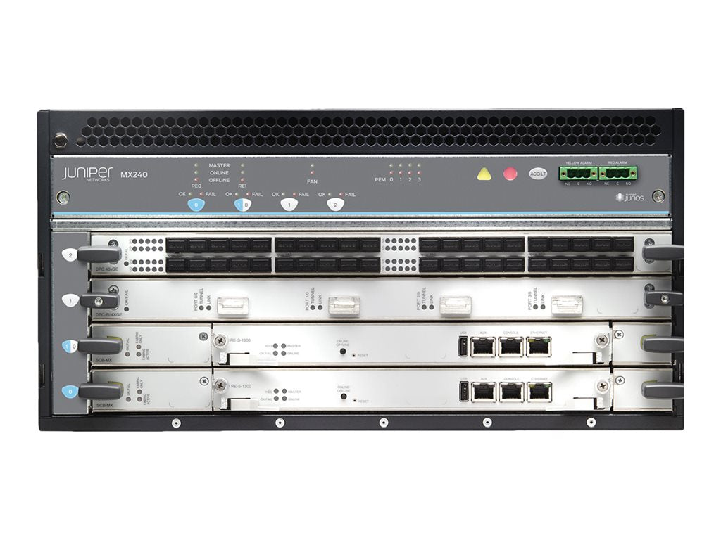 Juniper Networks MX-series MX240 - Router - 40 Gigabit LAN, 100 Gigabi