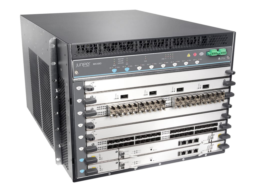 Juniper Networks MX-series MX480 - Router 40GbE, 100GbE, 400GbE - side