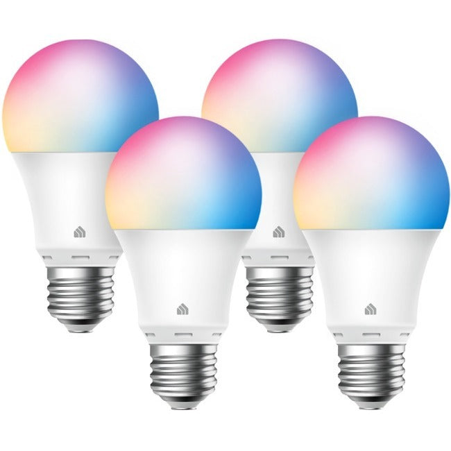Kasa Smart Wi-Fi Light Bulb, Multicolor,4-Pack