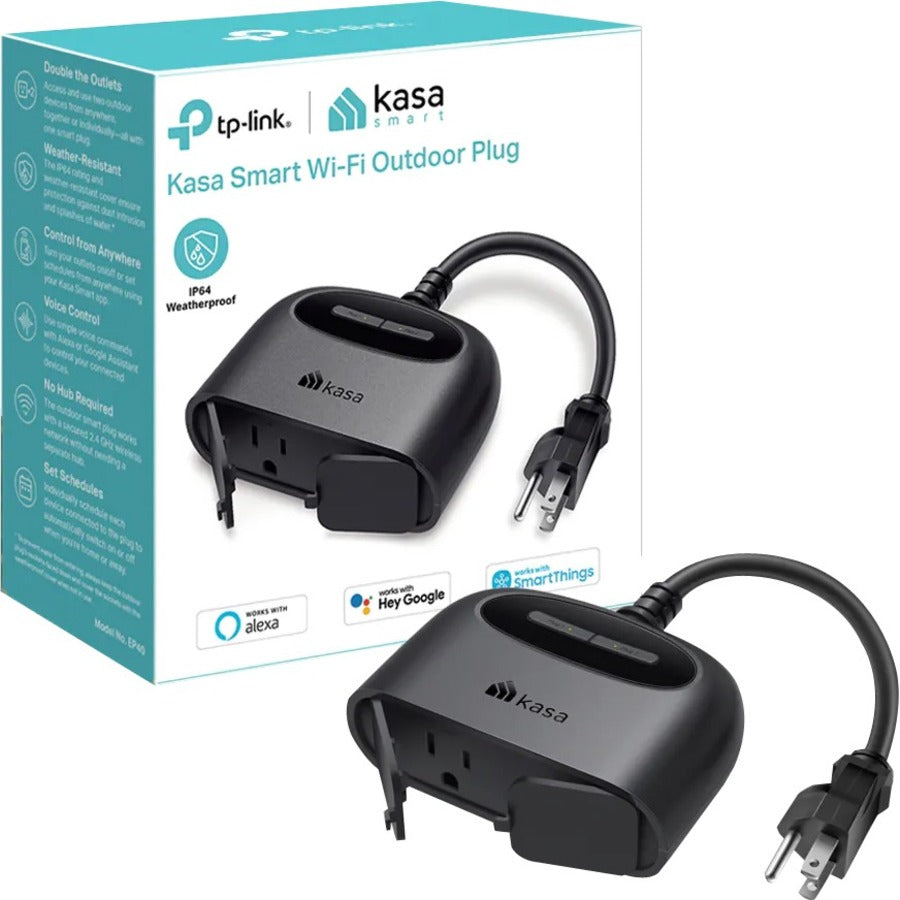 Kasa Smart Wi-Fi Outdoor Plug, EP40 – TeciSoft