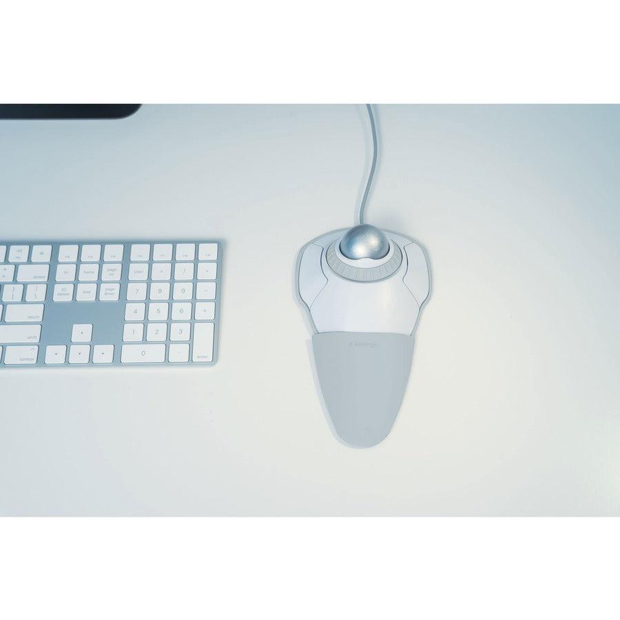 Kensington Orbit® Trackball With Scroll Ring – White