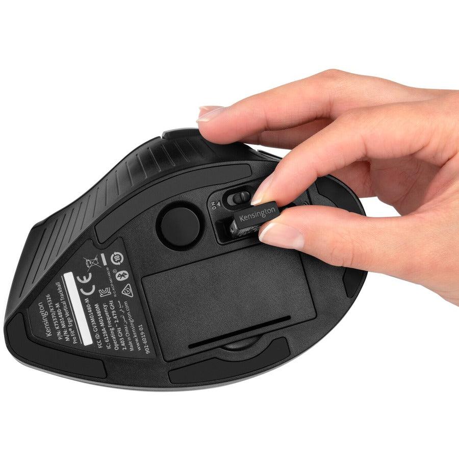 Kensington Pro Fit® Ergo Vertical Wireless Trackball