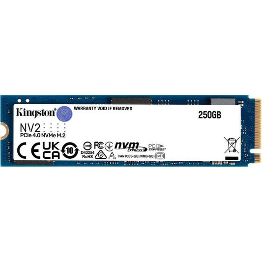 Kingston 250 GB Solid State Drive - M.2 2280 Internal - PCI Express NVMe - 3 Year Warranty