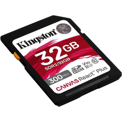 Kingston Canvas React Plus 32 Gb Class 10/Uhs-Ii (U3) V90 Sdhc