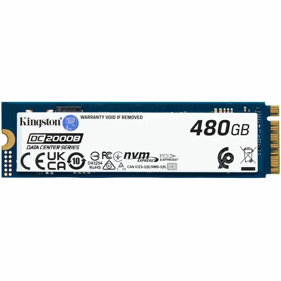 Kingston DC2000B 480 GB Solid State Drive - M.2 2280 Internal - PCI Express NVMe (PCI Express NVMe 4.0 x4)