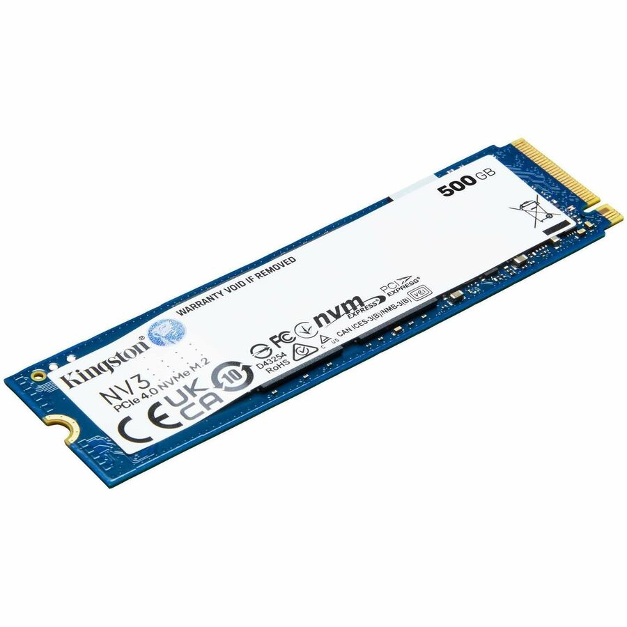 Kingston NV3 500 GB Solid State Drive - M.2 2280 Internal - PCI Express NVMe (PCI Express NVMe 4.0 x4)