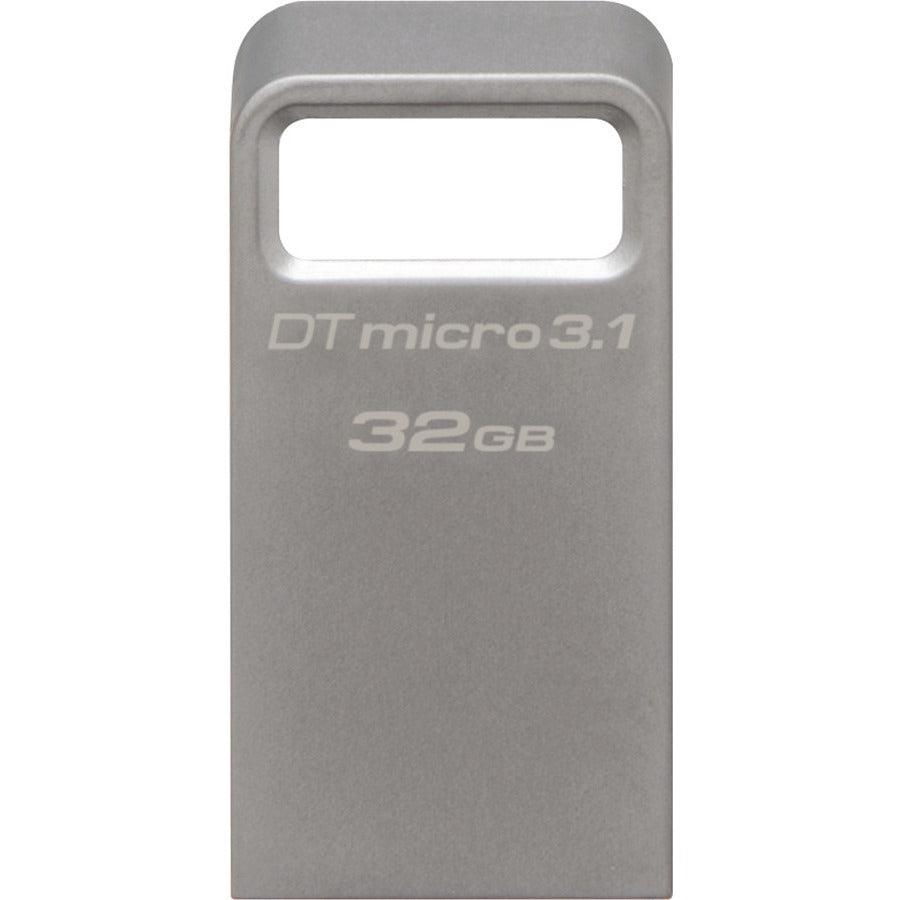 Kingston Technology Datatraveler Micro 3.1 32Gb Usb Flash Drive Usb Type-A 3.2 Gen 1 (3.1 Gen 1) Metallic