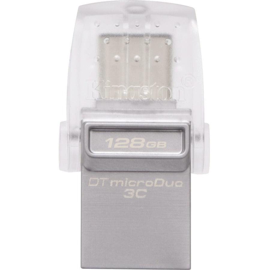 Kingston Technology Datatraveler Microduo 3C 128Gb Usb Flash Drive Usb Type-A / Usb Type-C 3.2 Gen 1 (3.1 Gen 1) Silver