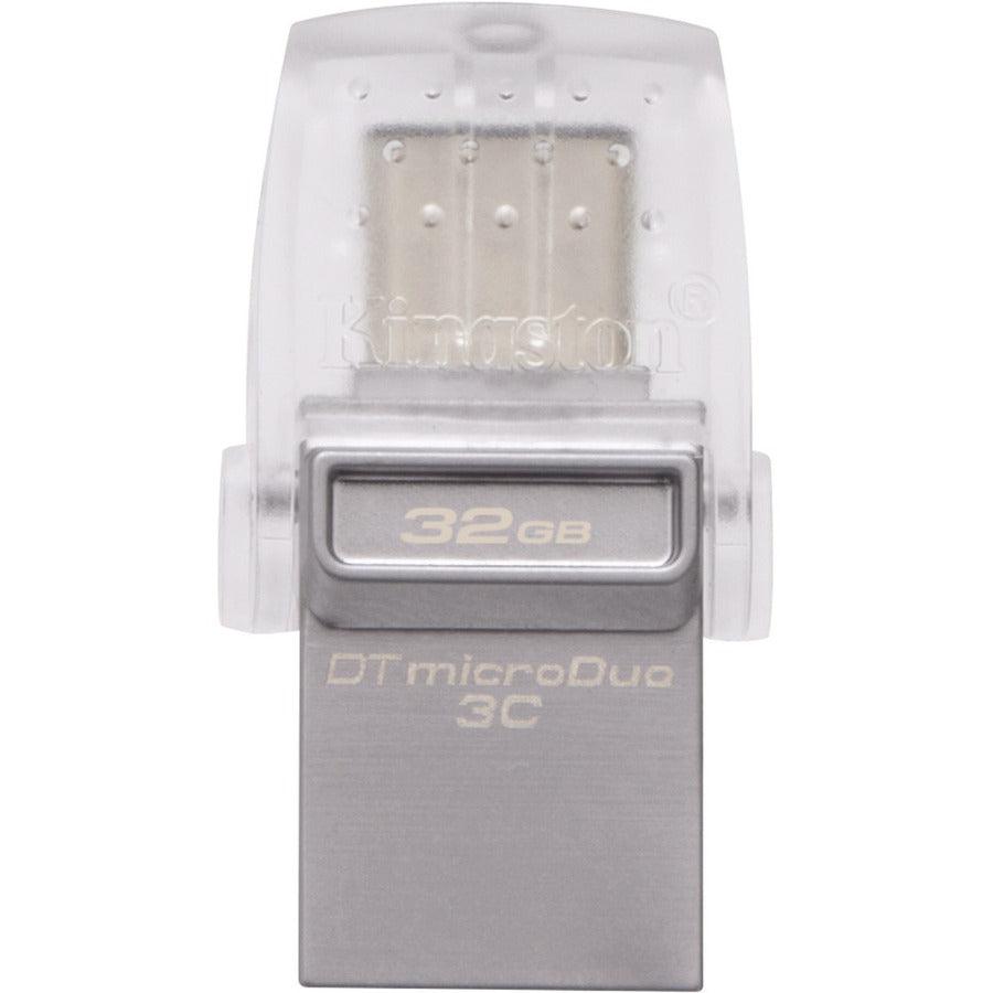 Kingston Technology Datatraveler Microduo 3C 32Gb Usb Flash Drive Usb Type-A / Usb Type-C 3.2 Gen 1 (3.1 Gen 1) Silver