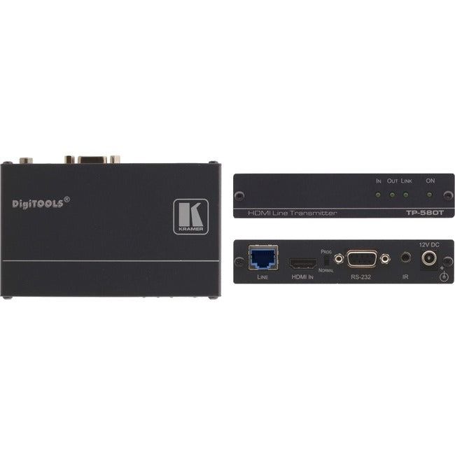 Kramer 4K Uhd Hdmi, Bidirectional Rs-232 & Ir Over Hdbaset Twisted Pair Transmitter