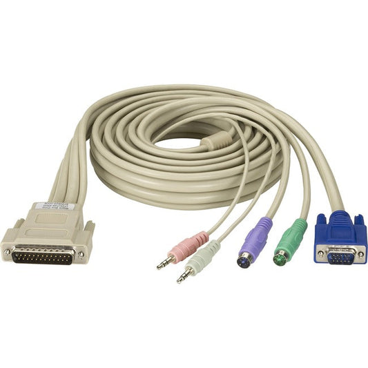 Kvm Cpu Cable - Db25, Vga, Ps/2, Audio, 6-Ft. (1.8-M)