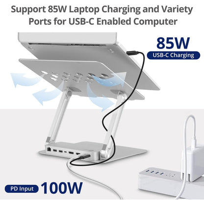 Laptop Stand Adjustable Usb-C, Ce-Mtdk11-S1