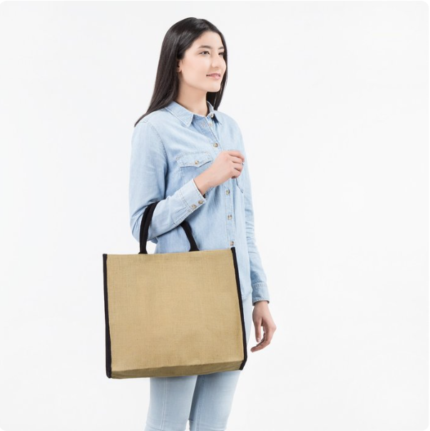 Large Jute Tote Bag – Stylish, Sturdy, and Perfect for Sustainable Carrying