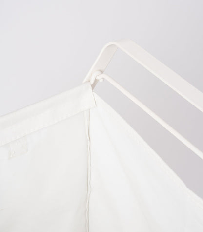 Laundry Hamper with Cotton Liner - Two Sizes - Steel + Cotton