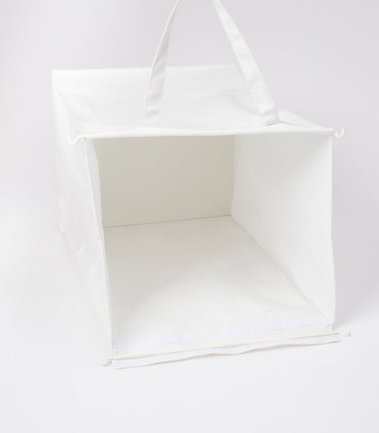 Laundry Hamper with Cotton Liner - Two Sizes - Steel + Cotton