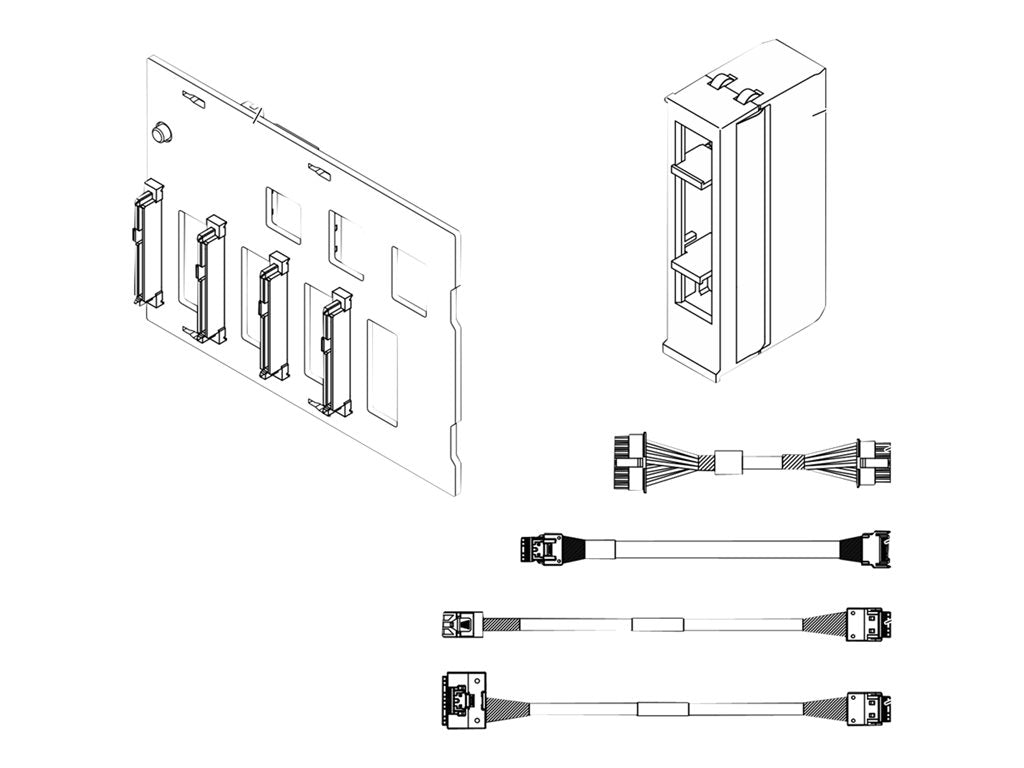 Lenovo - Server SAS/SATA/NVMe backplane - for ThinkSystem SR670 V2 7Z2