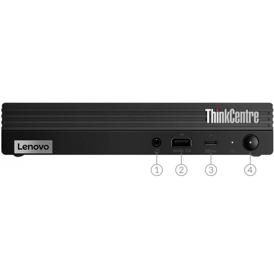 Lenovo Thinkcentre M70Q 11Dt002Aus Desktop Computer - Intel Core I5 10Th Gen I5-10400T Hexa-Core (6 Core) 2 Ghz - 8 Gb Ram Ddr4 Sdram - 256 Gb Ssd - Tiny - Raven Black