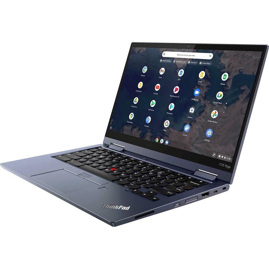Lenovo Thinkpad C13 Yoga Chromebook 33.8 Cm (13.3") Touchscreen Full Hd Amd Ryzen™ 5 8 Gb Ddr4-Sdram 128 Gb Ssd Wi-Fi 5 (802.11Ac) Chrome Os Blue
