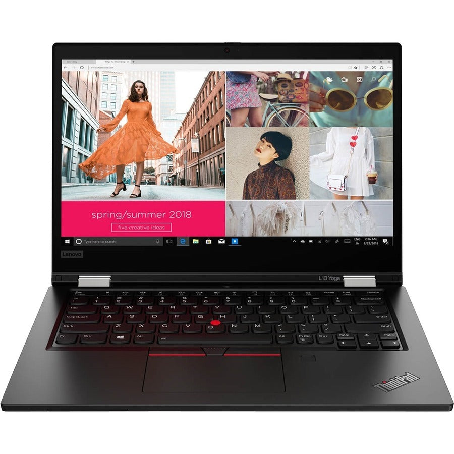 Lenovo Thinkpad L13 Yoga Gen 2 20Vk002Bus 13.3" Touchscreen Convertible 2 In 1 Notebook - Full Hd - 1920 X 1080 - Intel Core I5 I5-1145G7 Quad-Core (4 Core) 2.60 Ghz - 8 Gb Total Ram - 256 Gb Ssd - Black