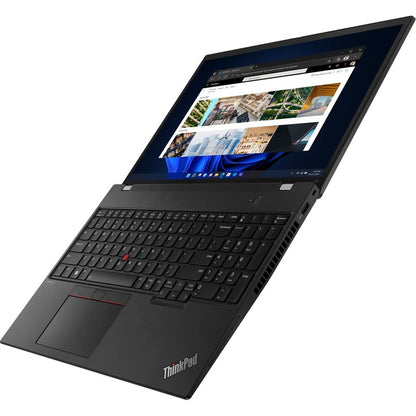 Lenovo Thinkpad T16 Gen 1 21Bv000Nus 16" Notebook - Wuxga - 1920 X 1200 - Intel Core I5 12Th Gen I5-1240P Dodeca-Core (12 Core) - 16 Gb Total Ram - 16 Gb On-Board Memory - 256 Gb Ssd - Thunder Black