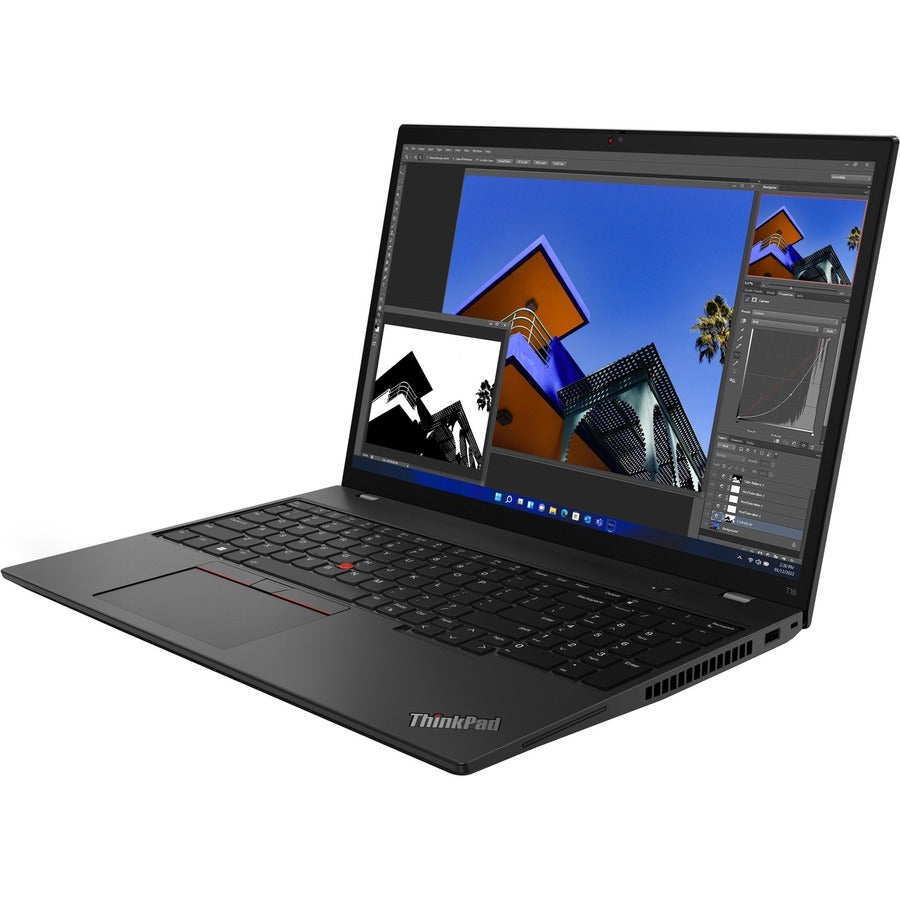 Lenovo Thinkpad T16 Gen 1 21Bv0090Us 16" Notebook - Wuxga - 1920 X 1200 - Intel Core I7 12Th Gen I7-1260P Dodeca-Core (12 Core) - 16 Gb Total Ram - 8 Gb On-Board Memory - 512 Gb Ssd - Thunder Black