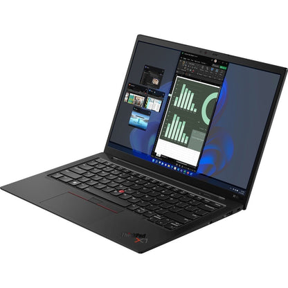 Lenovo Thinkpad X1 Carbon Gen 10 21Cb000Cus 14" Touchscreen Notebook - Wuxga - 1920 X 1200 - Intel Core I7 I7-1260P Dodeca-Core (12 Core) - 16 Gb Total Ram - 512 Gb Ssd - Black Paint