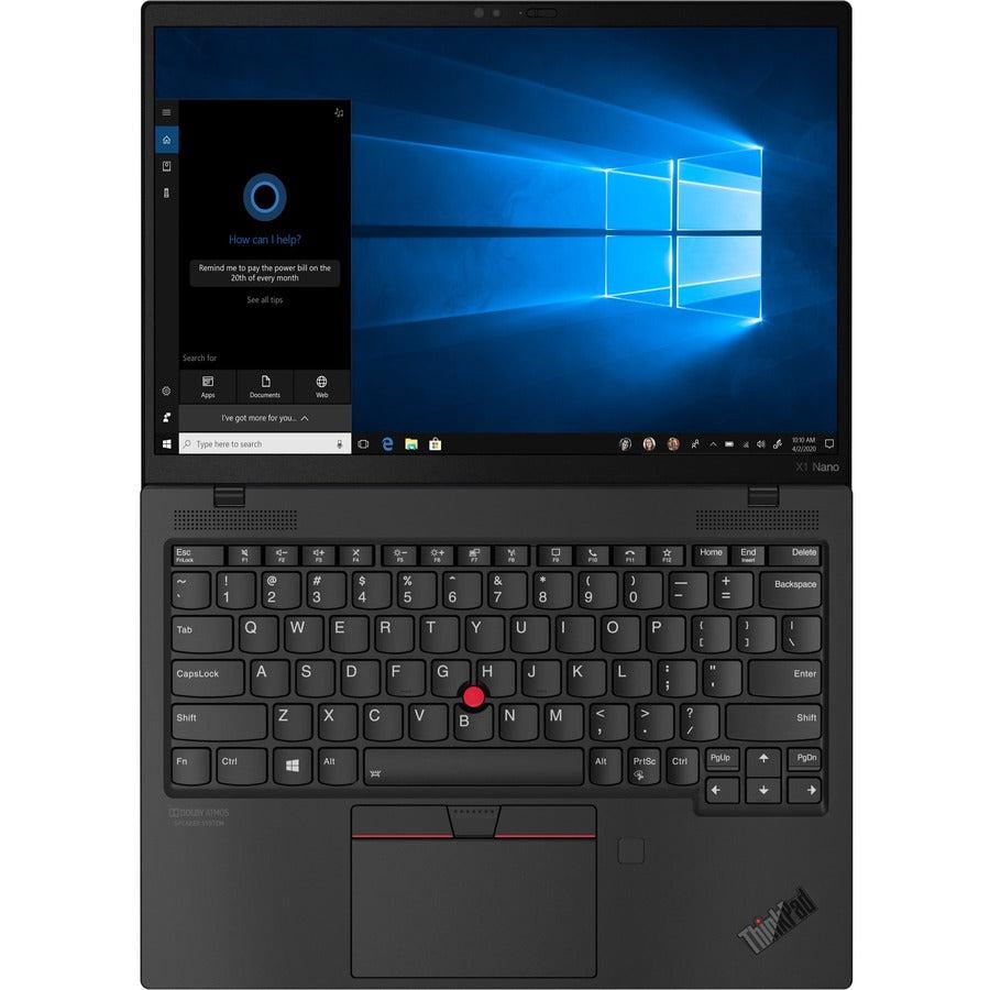 Lenovo Thinkpad X1 Nano Notebook 33 Cm (13") 2K Ultra Hd Intel® Core™ I7 16 Gb Lpddr4X-Sdram 256 Gb Ssd Wi-Fi 6 (802.11Ax) Windows 10 Pro Black