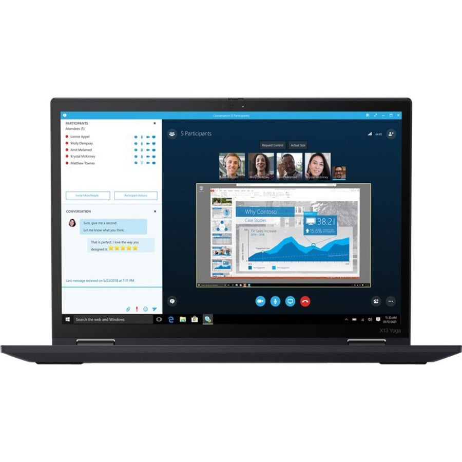 Lenovo Thinkpad X13 Yoga Gen 2 20W8002Tus 13.3" Touchscreen Convertible 2 In 1 Notebook - Wuxga - 1920 X 1200 - Intel Core I7 11Th Gen I7-1185G7 Quad-Core (4 Core) 3 Ghz - 16 Gb Total Ram - 512 Gb Ssd - Black