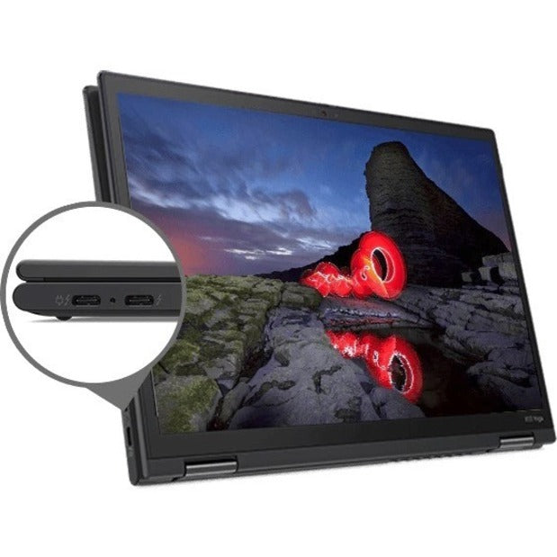 Lenovo Thinkpad X13 Yoga Hybrid (2-In-1) 33.8 Cm (13.3") Touchscreen Wqxga Intel® Core™ I7 16 Gb Lpddr4X-Sdram 512 Gb Ssd Wi-Fi 6 (802.11Ax) Windows 10 Pro Black 20W80035Us