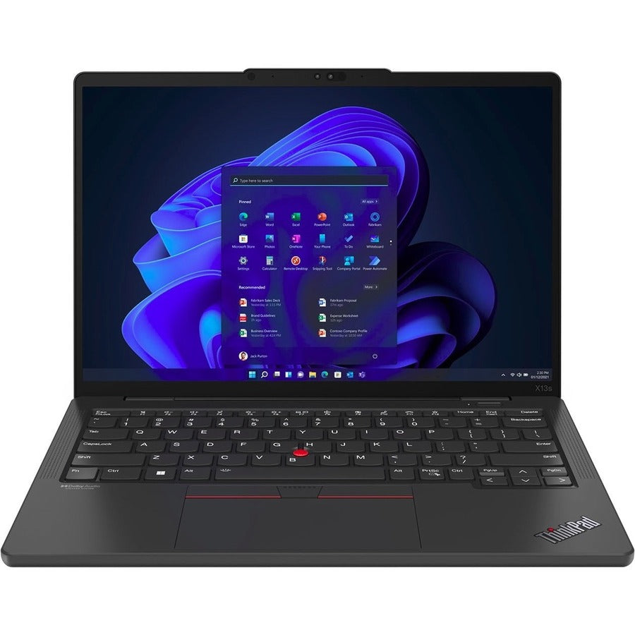 Lenovo Thinkpad X13S Gen 1 21Bx0013Us 13.3" Touchscreen Notebook - Wuxga - 1920 X 1200 - Qualcomm 3 Ghz - 16 Gb Total Ram - 16 Gb On-Board Memory - 256 Gb Ssd - Thunder Black