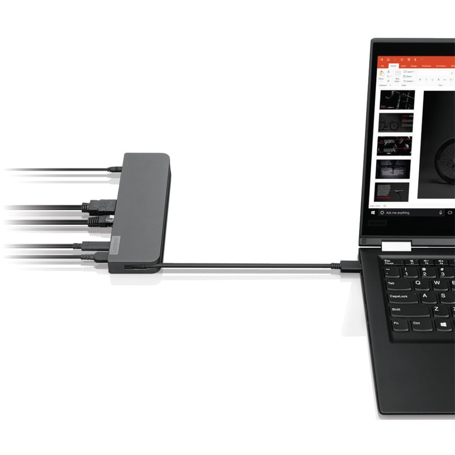 Lenovo USB-C Mini Dock - for Notebook/Monitor - 45 W - USB Type C - 4 x USB Ports - 1 x
