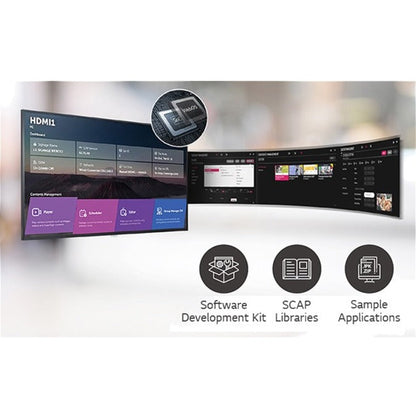 Lg 49Uh7F-H Signage Display Digital Signage Flat Panel 124.5 Cm (49") Ips Wi-Fi 700 Cd/M² 4K Ultra Hd Black Web Os 24/7